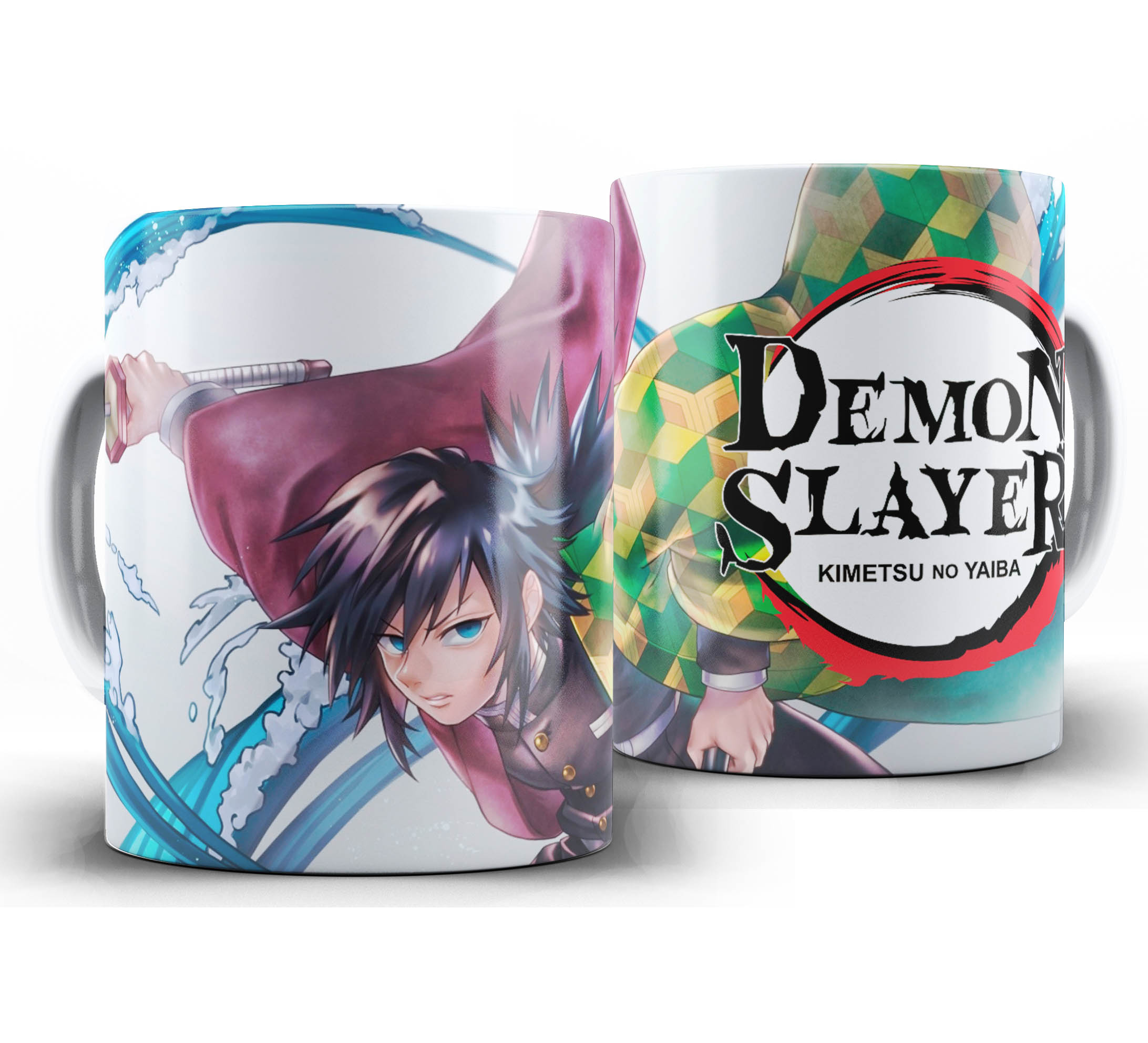Caneca Anime - Demon Slayer Kimetsu no Yaiba W32 - Giyu Tomioka